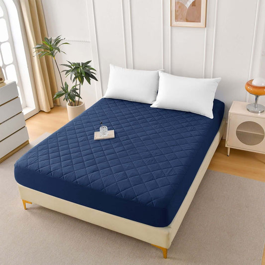 Premium Waterproof Mattress Protector – Breathable Noiseless